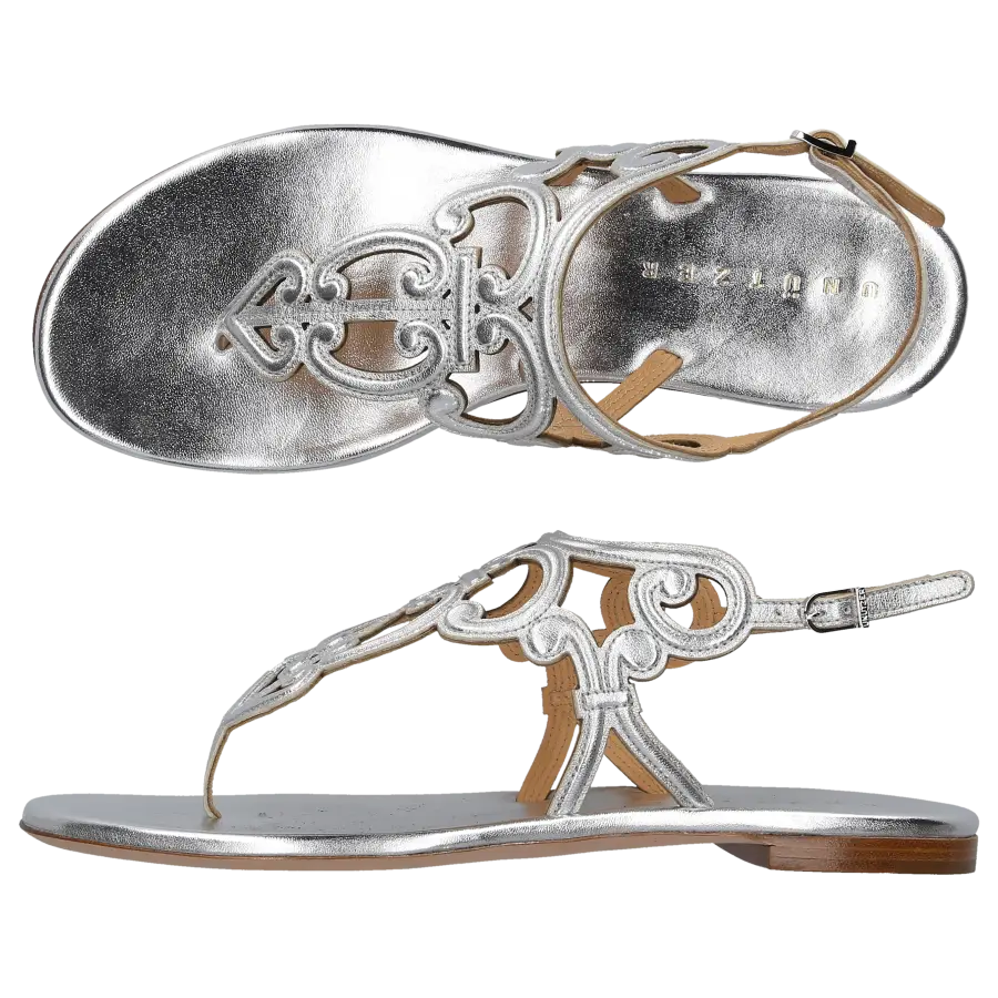 Unützer - Sandalen 772502 Kalbsleder - silber