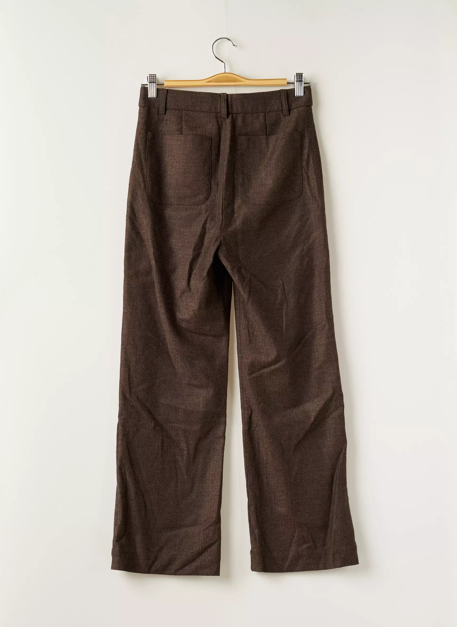 Rouje Pantalons Larges Femme couleur marron
