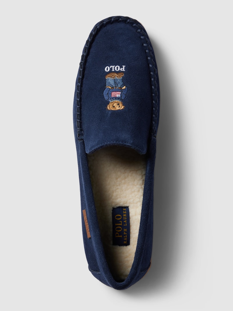 Mokassins aus Leder Modell 'BRENAN BEAR' in marineblau