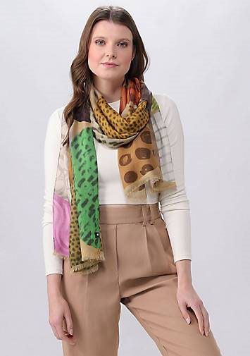 FRAAS Sustainability Edition - Schal mit buntem Kieselstein-Design - Made in Italy