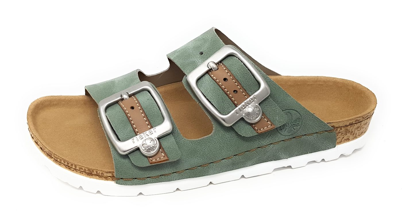 Rieker Dollaro 69850-52 Grün 52 mint/beige
