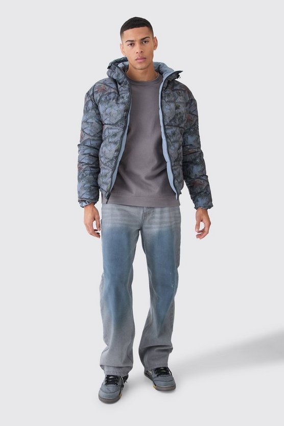 Wendbare Camouflage Steppjacke