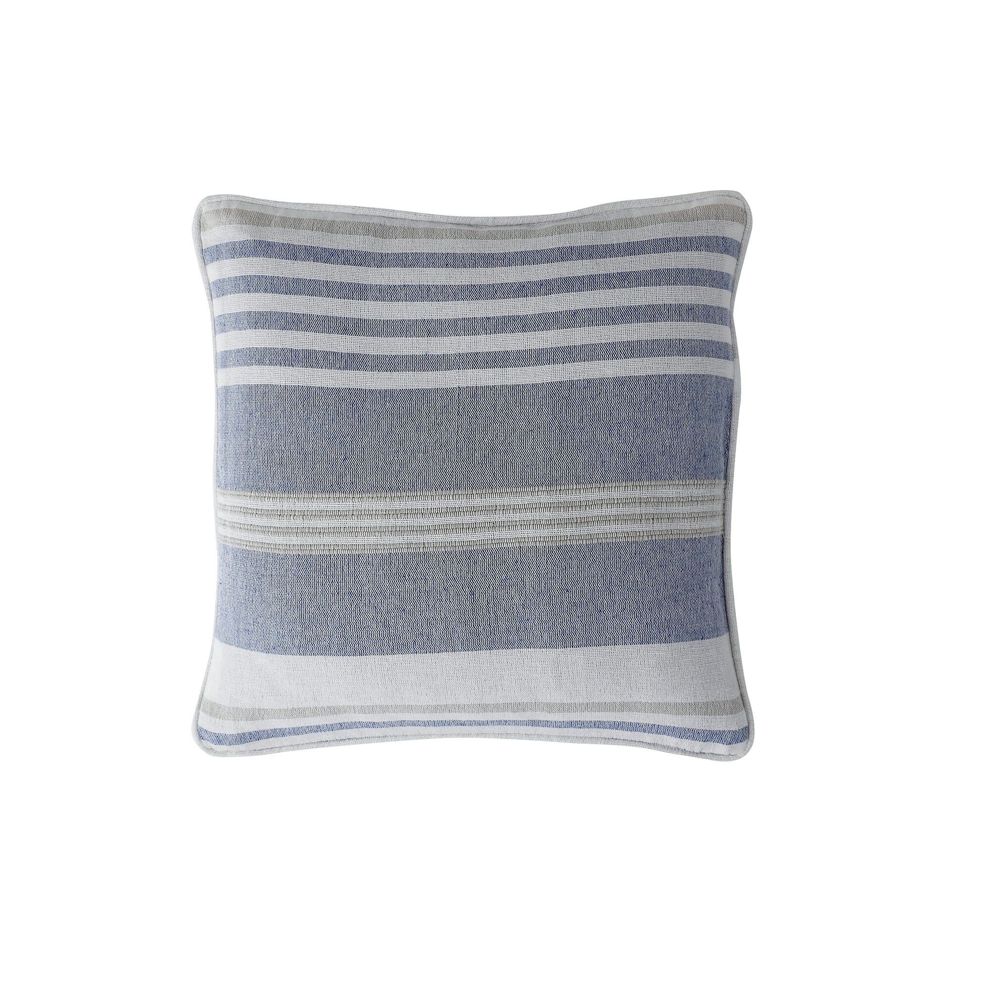 Housse coussin multicolore coton tissage artisanal