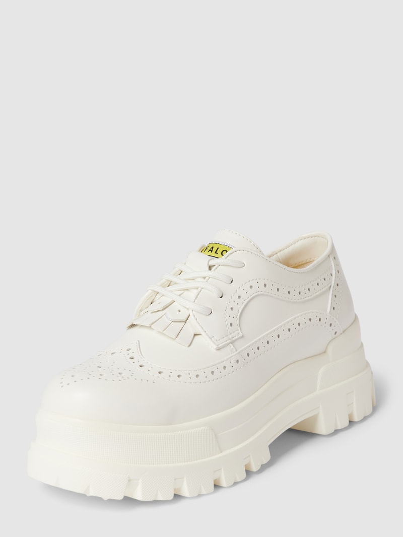 Schnürschuhe mit Label-Details Modell 'ASPHA BROGUE' in weiß