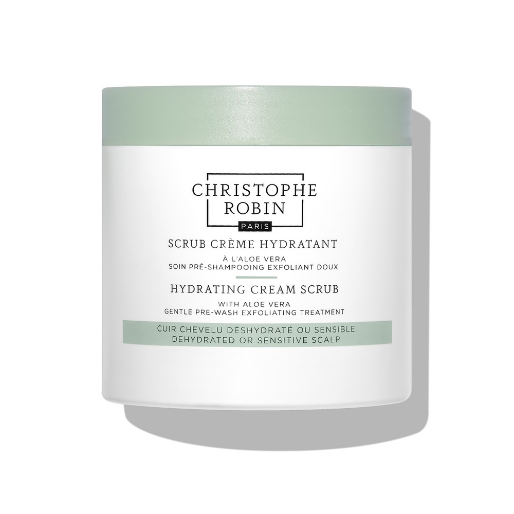 christophe robin Scrub crème hydratant à l'aloe vera Pré-shampoing
