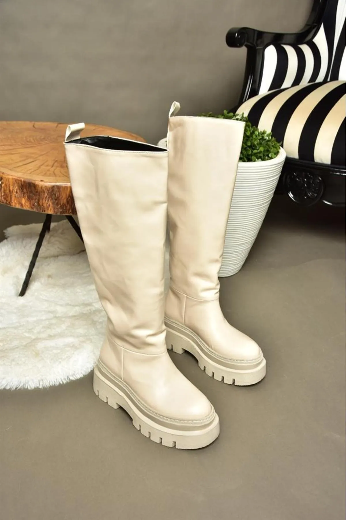 Fox Shoes  R726947009 Damenstiefel mit dicken Sohlen