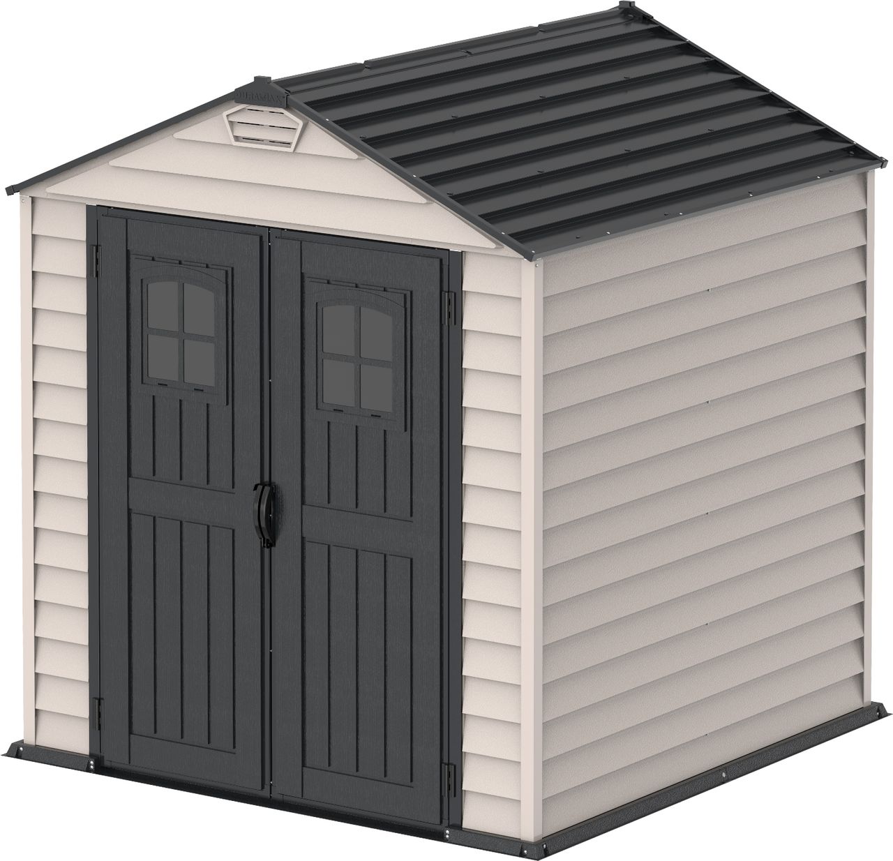Duramax Kunststoffgerätehaus Duramax StoreMAX Anthrazit 4,5 m² mit Fußbodenkonstruktion Duramax 30325 7x7