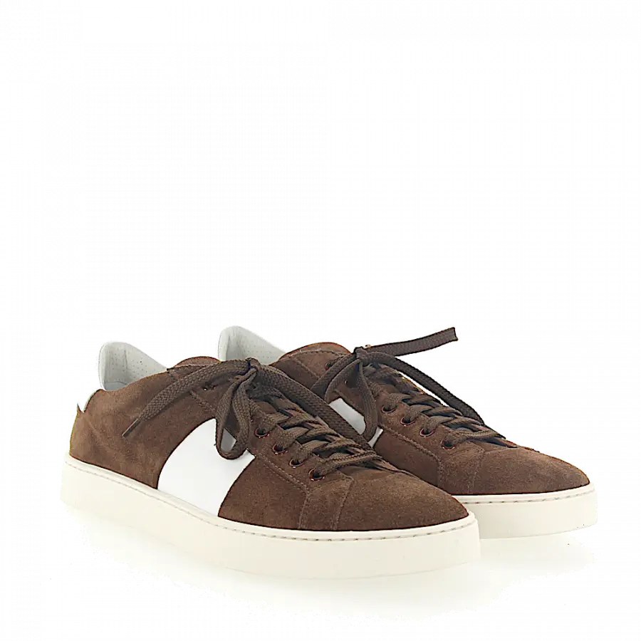 Santoni - Sneaker low 20733 Veloursleder - braun