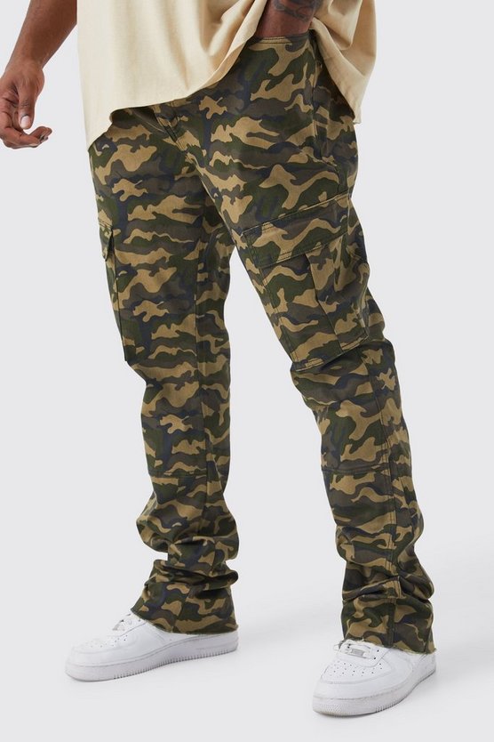 Plus Skinny Camouflage Cargo-Hose