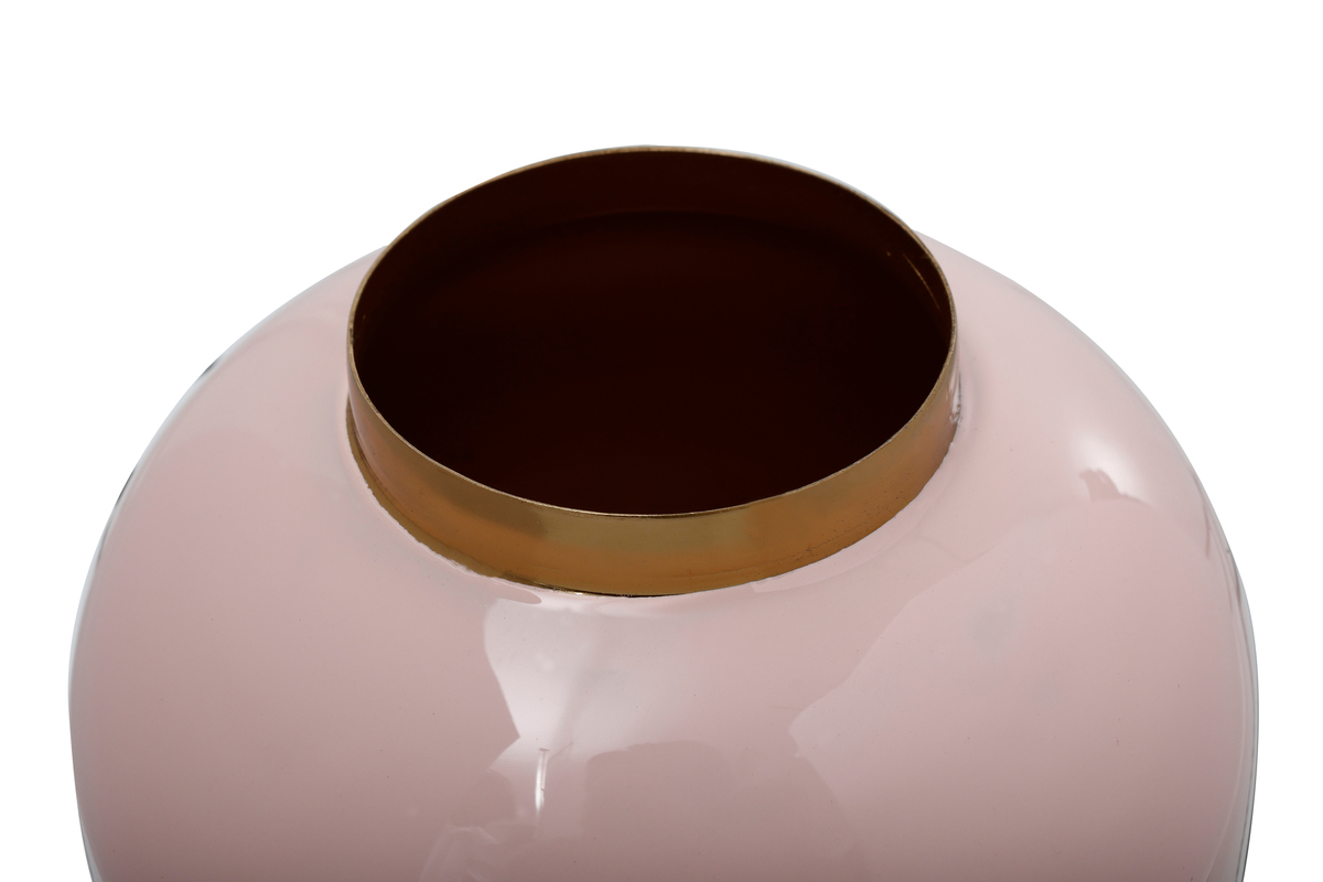 Kayoom Vase Art Deco 355 Hellrosa / Gold