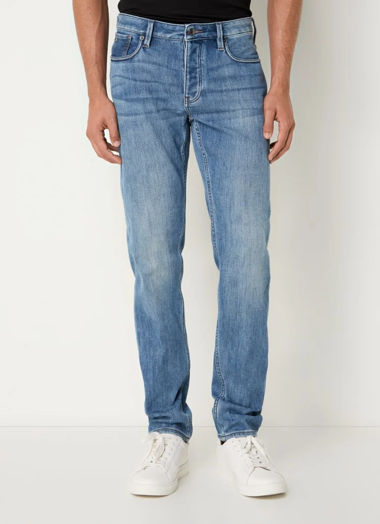 Blugi Emporio Armani slim fit, spălare medie