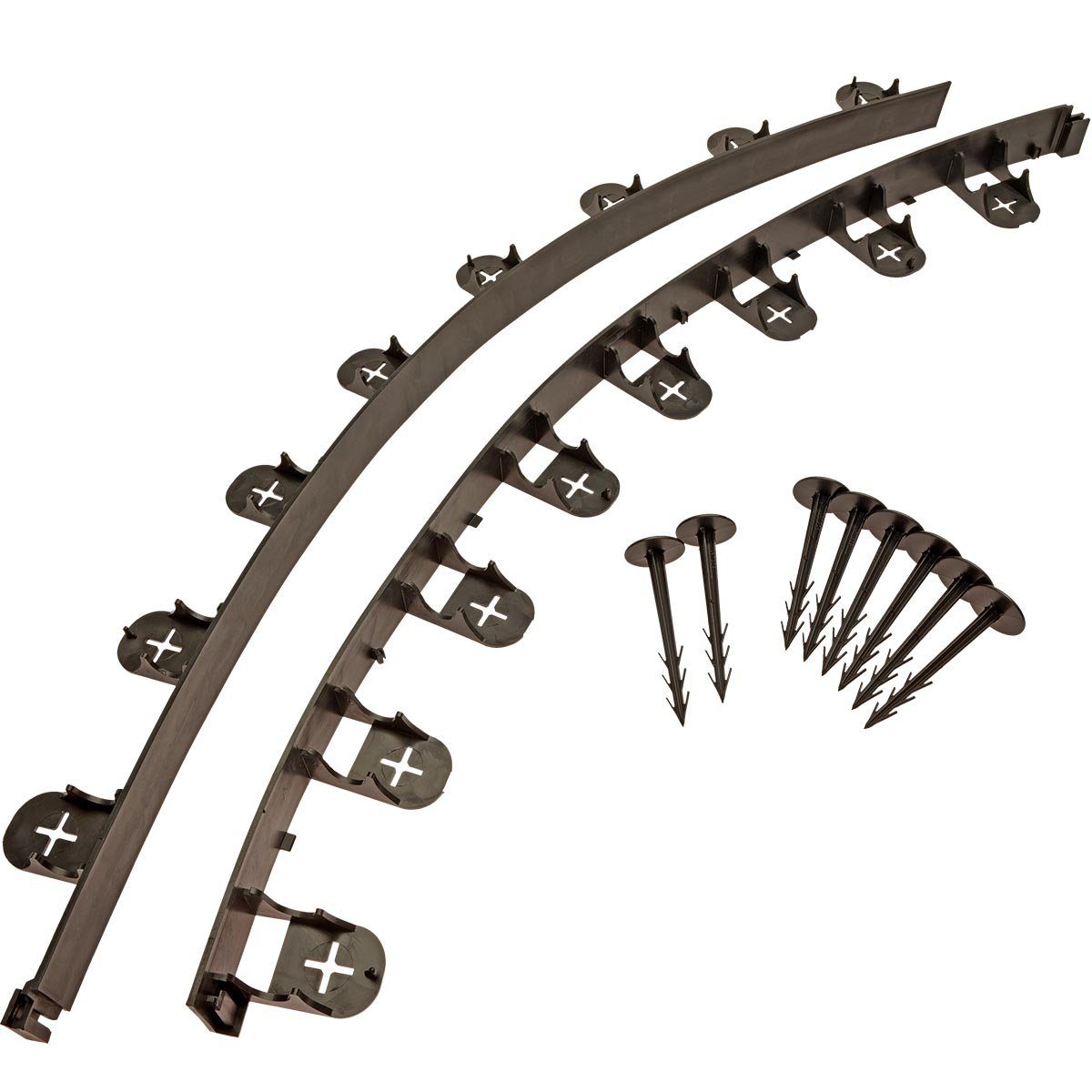 HaGa Rasenkante Flexible Rasenkante rund Beetumrandung Mähkante 1mx45mm mit