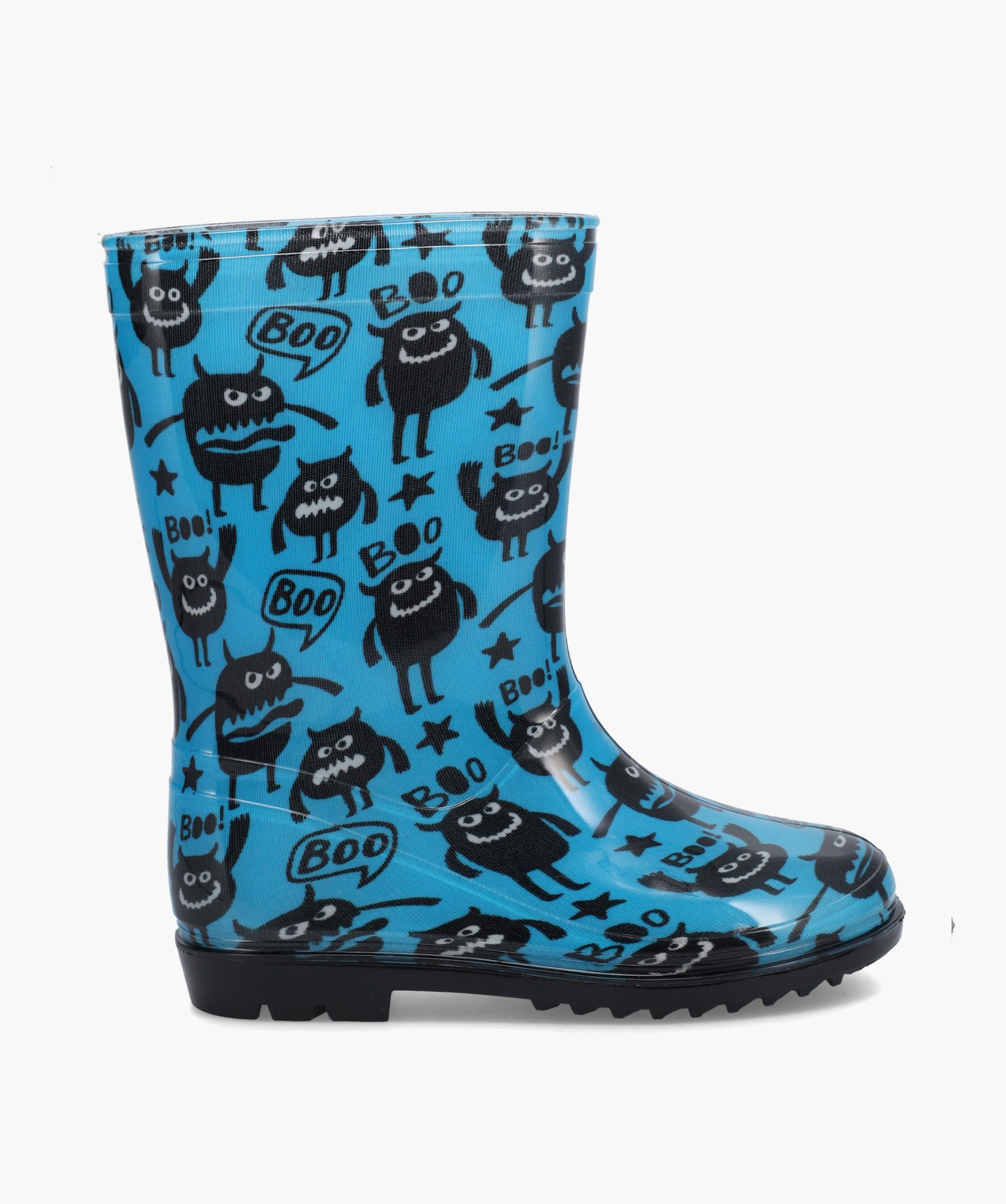 Bottes de pluie Garçon imprimées monstres bleu | GEMO