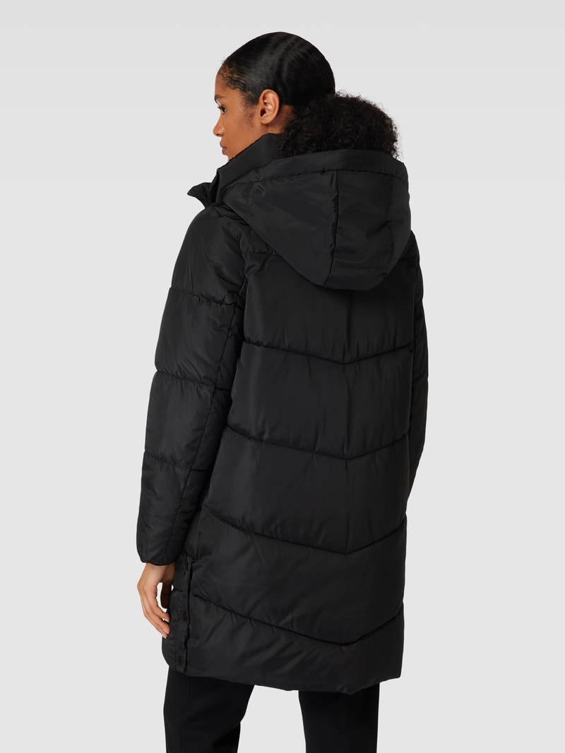 Steppmantel mit Stehkragen Modell 'HALSEY' in schwarz