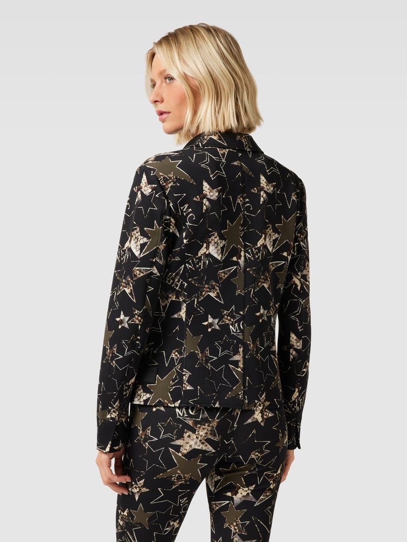 Blazer mit Allover-Muster in khaki