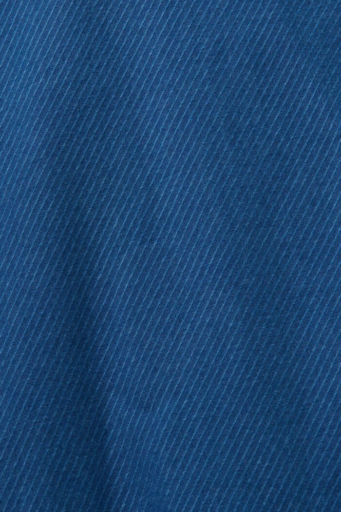 Chambray-Kleid mit Rüschen- und Binde-Details