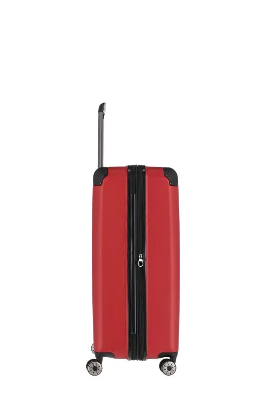 Travelite City Trolley mit 4 Rollen L 77cm EXP 113 Liter - Rot