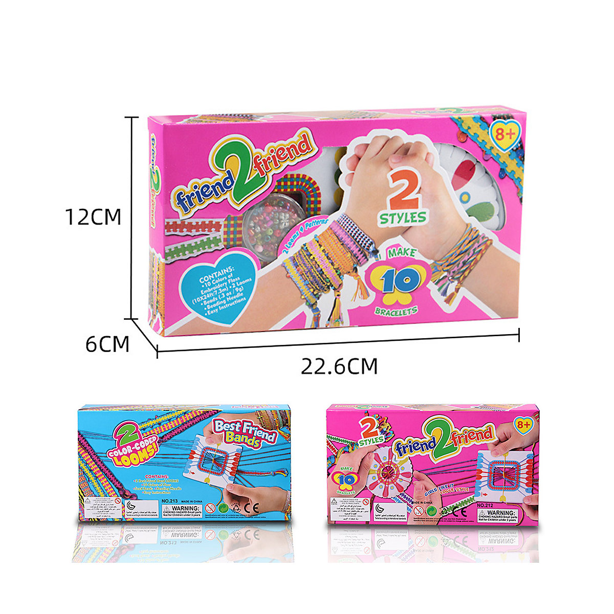 Freundschaftsbändchen Bastelset Armbänder DIY für Kinder