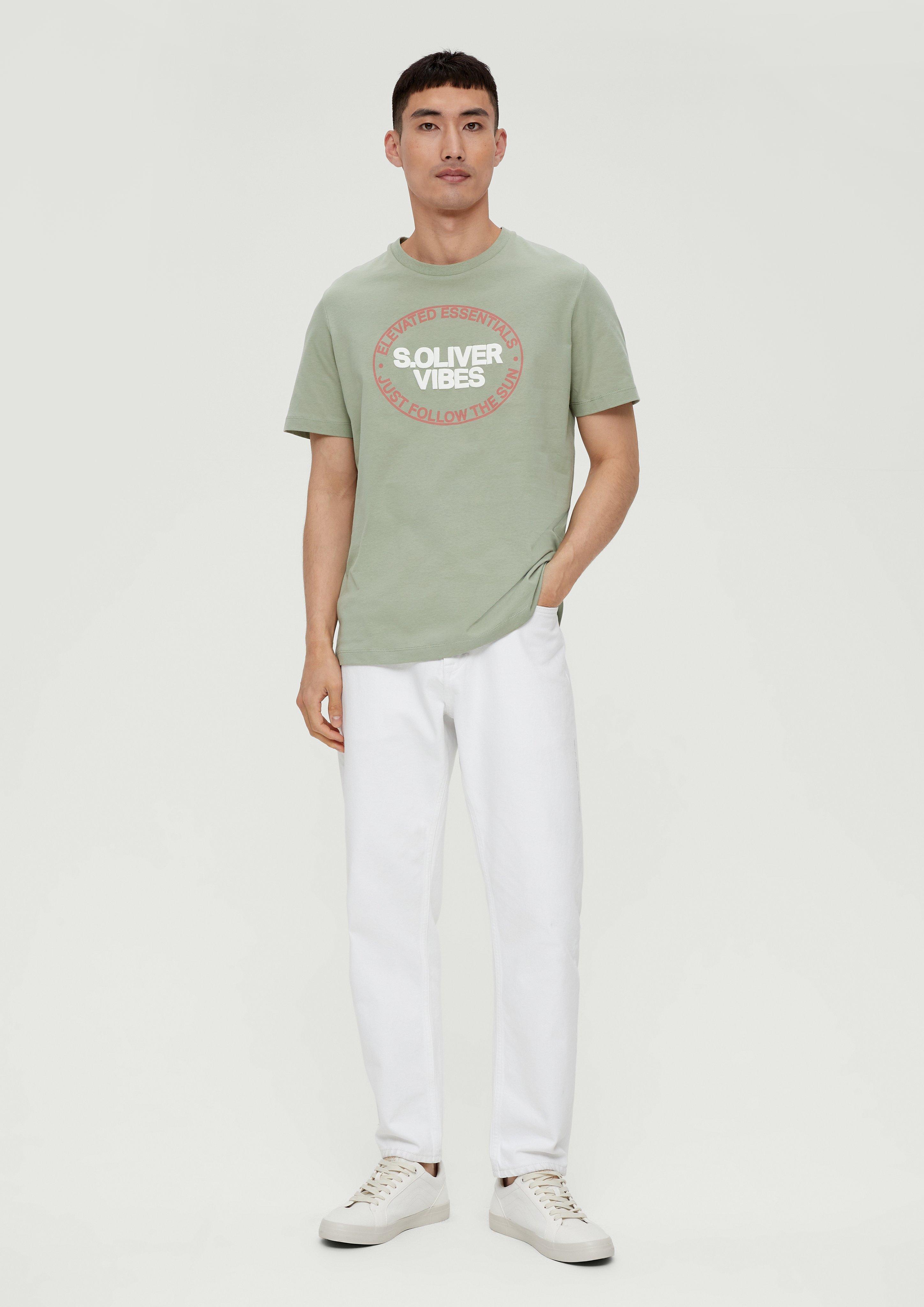 Baumwollshirt mit Frontprint  2131370-78D1
