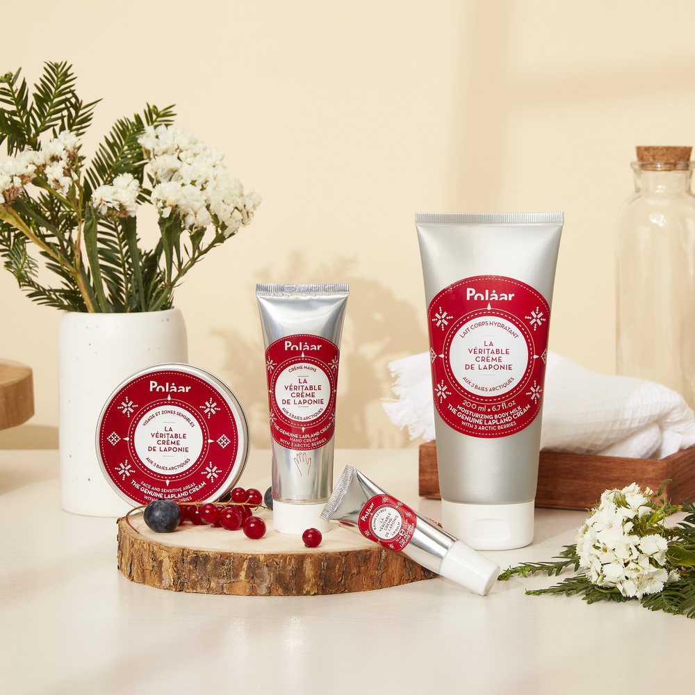 Polaar La Véritable Crème de Laponie Lait Corps Hydratant aux 3 Baies Arctiques