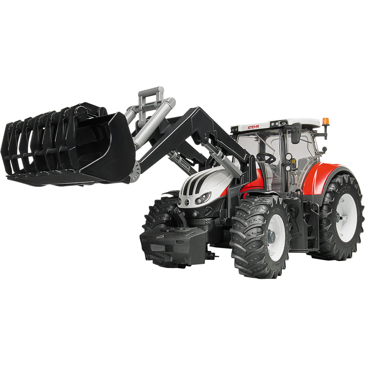 BRUDER 03181 Trak 42cm Steyr 6300 Terrus mit Frontlader