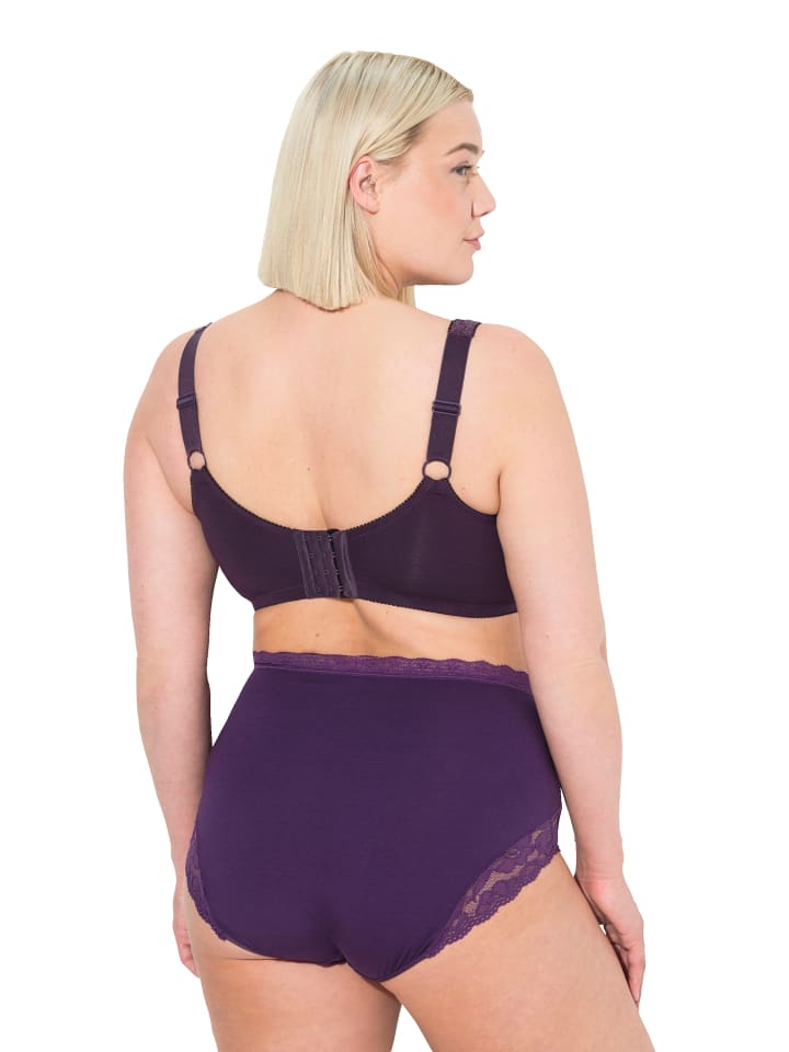 Ulla Popken Entlastungs-BH in aubergine günstig kaufen