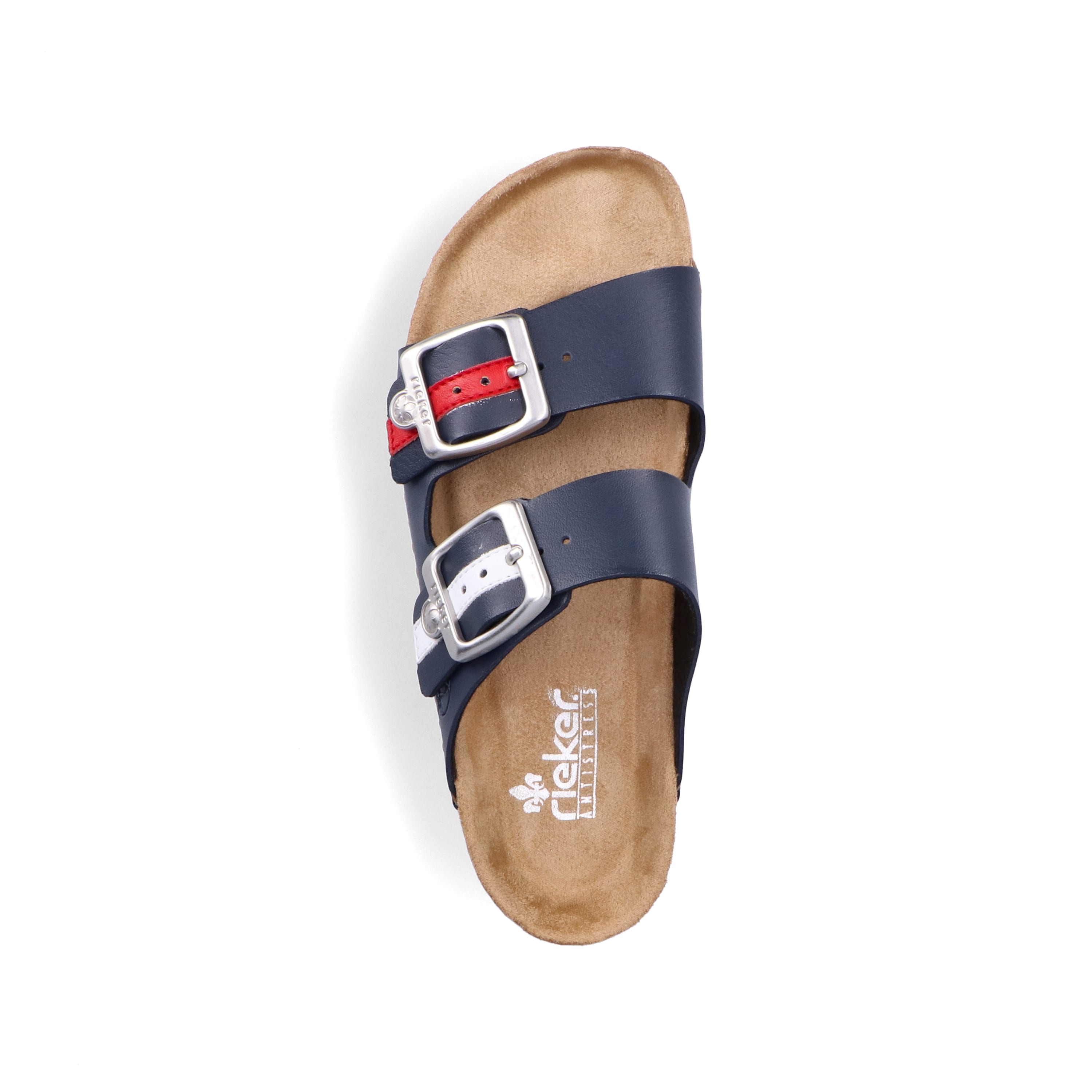 Rieker Damen Pantoletten marineblau