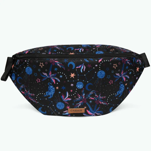 Large Jupiter black fanny pack
