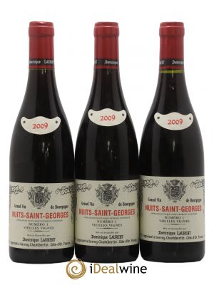 Nuits Saint-Georges Vieilles Vignes Dominique Laurent Numéro 1 2009 - Lot de 3 Bouteilles