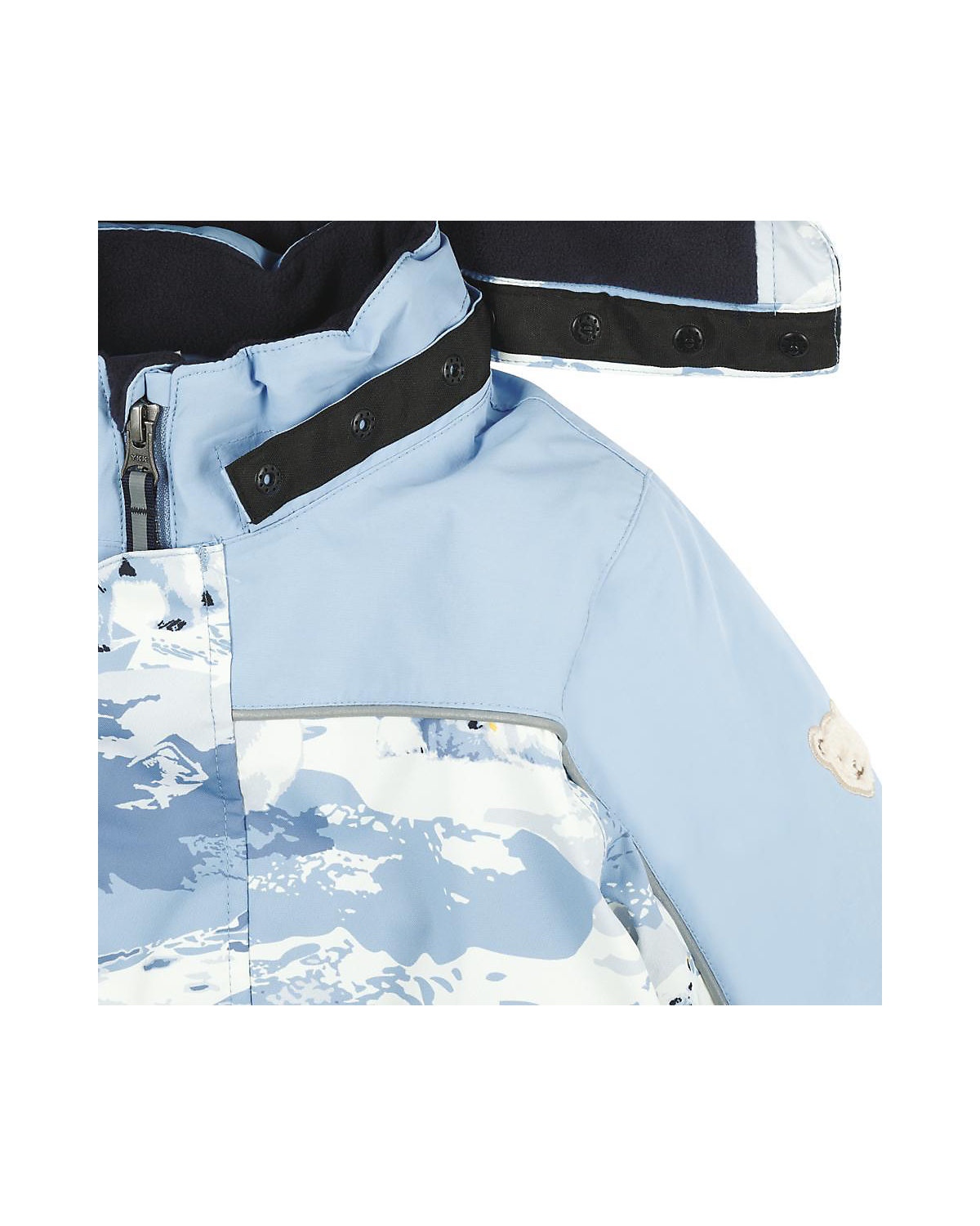 Schneeanzug Outerwear, Softbund, abnehmbare Kapuze, Reflektor, gefüttert Schneeanzüge