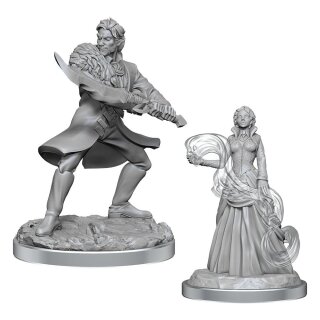 Critical Role Unpainted Miniatures: Vampire & Necromancer Nobles (2)