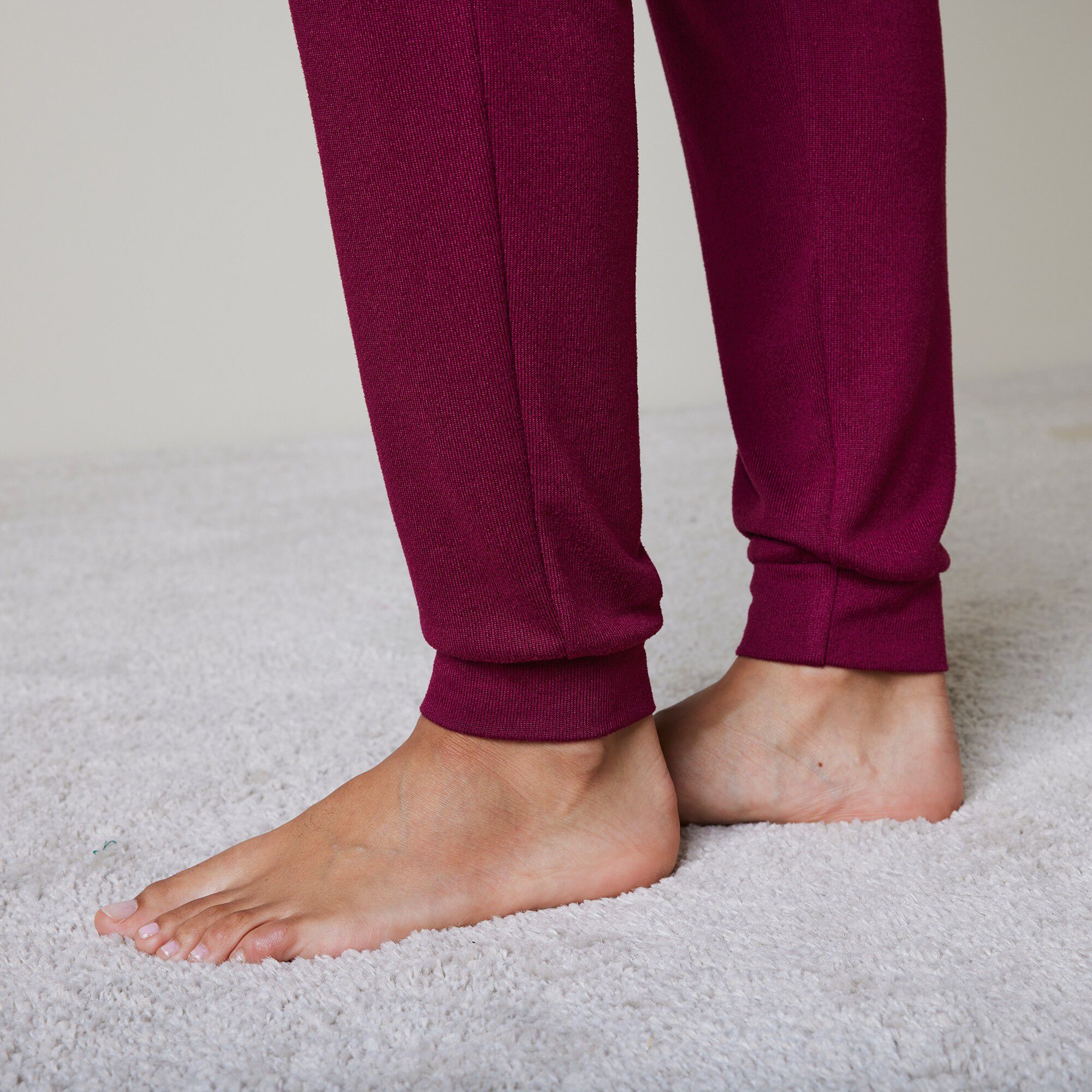 Pantalon pyjama fluide bas resserrés