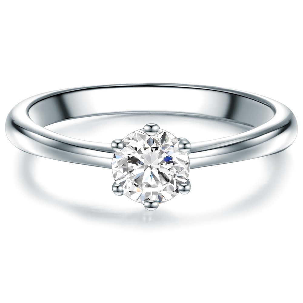 Trilani Bague en argent Argent sterling Oxyde de zirconium (CZ) en Argent Bague