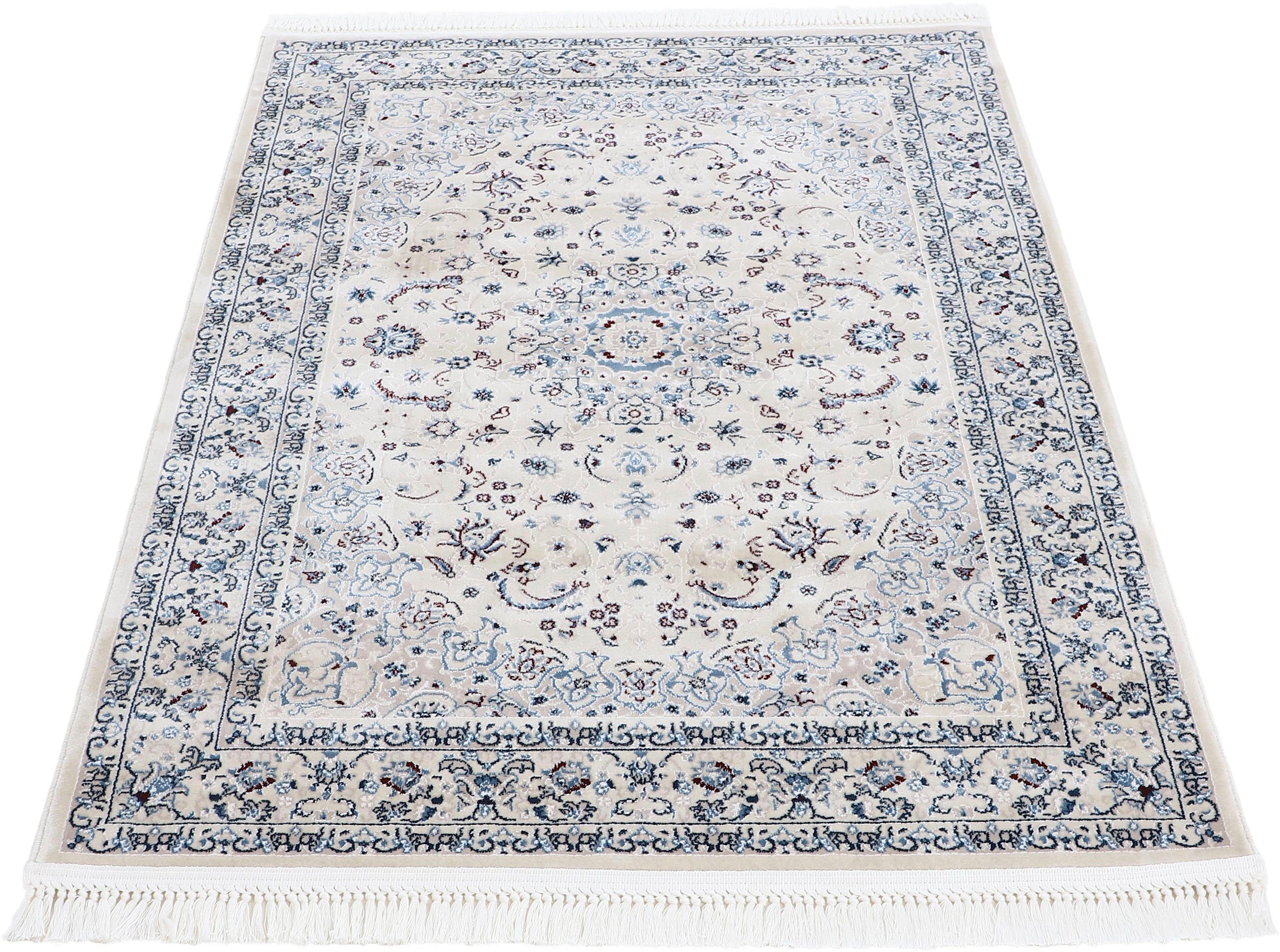 Teppich Nain Diane, carpetfine, rechteckig, Höhe: 8 mm, Kurzflorteppich, Orient Look