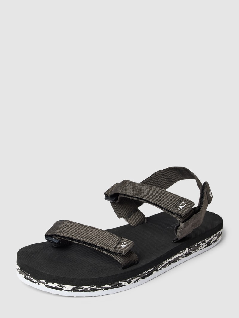 Sandalen mit Label-Patch Modell 'CAMORRO STRAP' in dunkelgrau