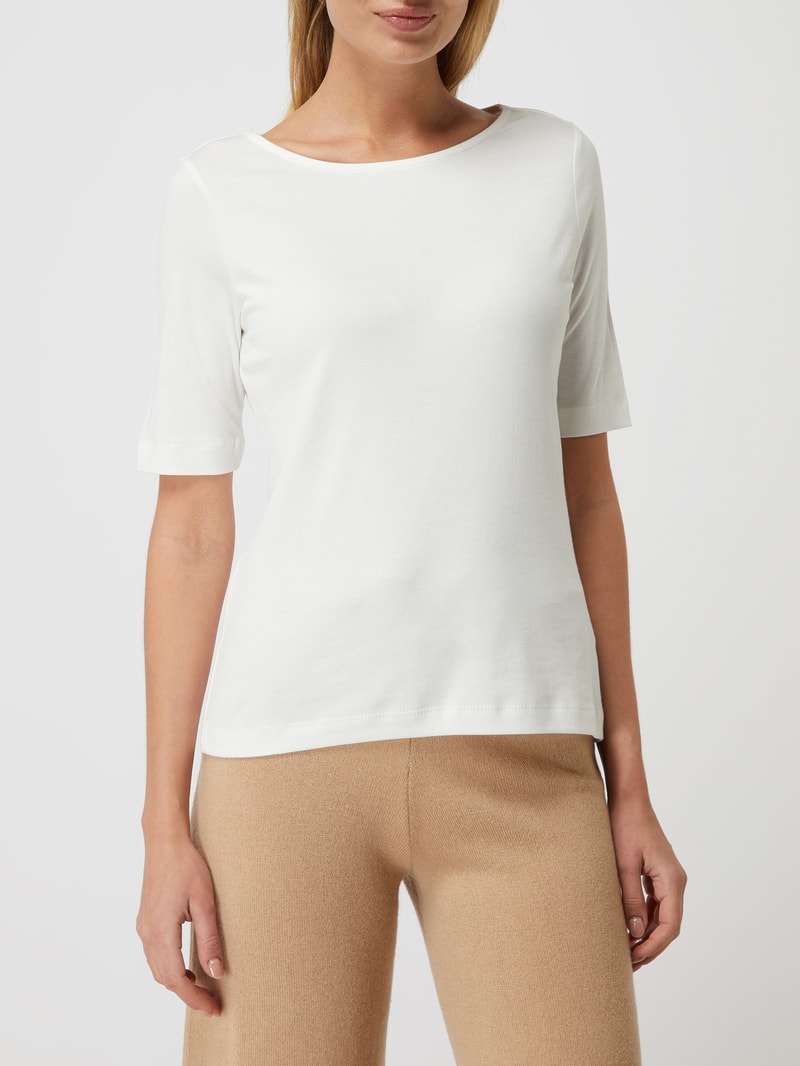 T-Shirt mit 1/2-Arm in offwhite