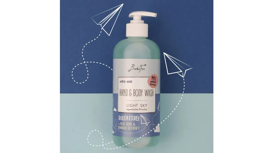 BadeFee Hand & Body Wash Light Sky 480 ml