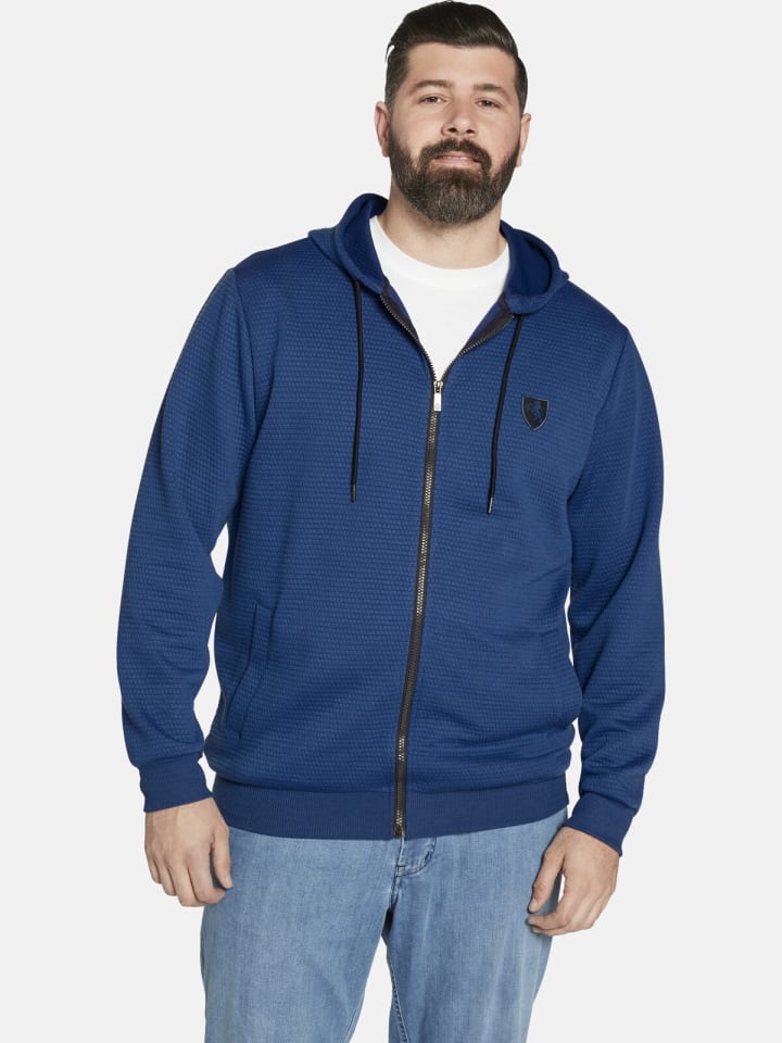 Charles Colby Sweatjacke DUKE TREY in royal blau günstig kaufen