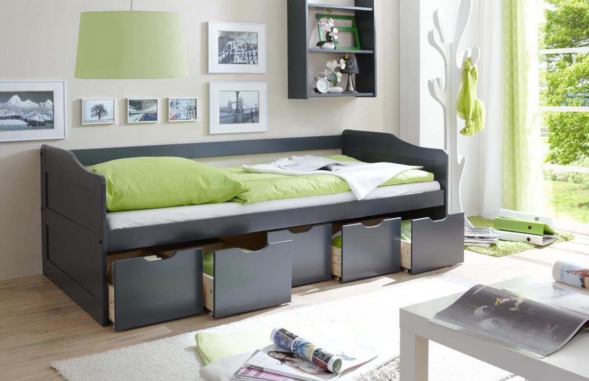 Ticaa Sofabett mit Schubkästen 