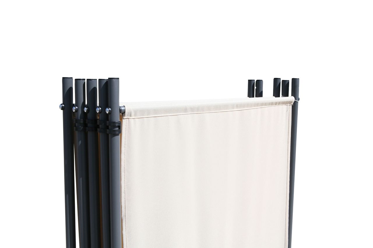 Grasekamp Paravent 5 teilig Beige 268 x 167 cm Raumteiler Trennwand Sichtschutz