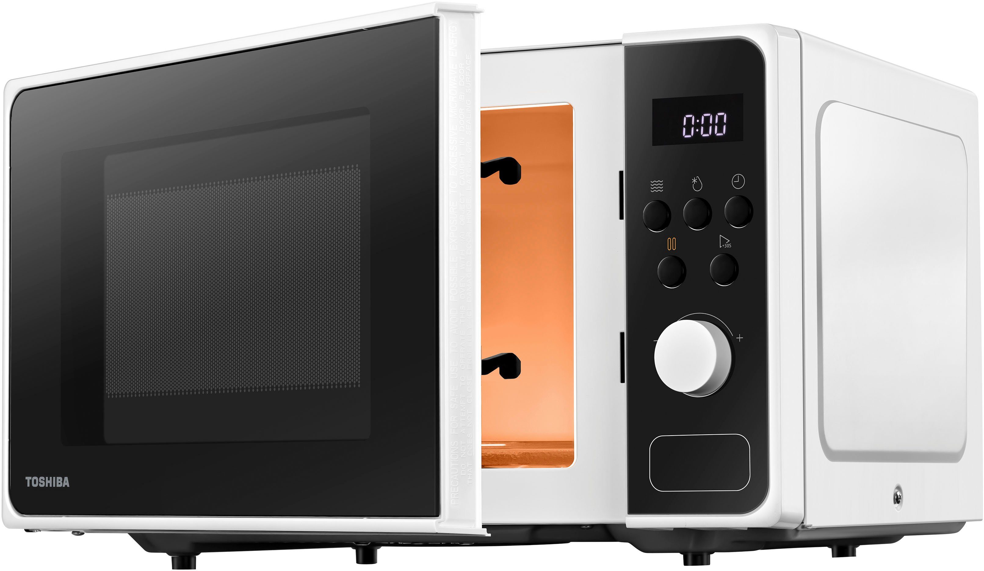 Toshiba Mikrowelle MM2-AM23PF(WH), Mikrowelle, 23 l
