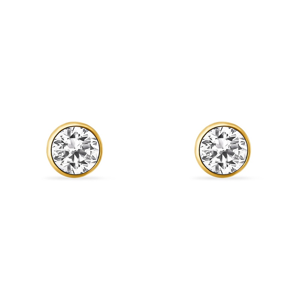 FAVS Boucles d'oreilles à fermoir à poussette 585 Or jaune Boucles d'oreilles