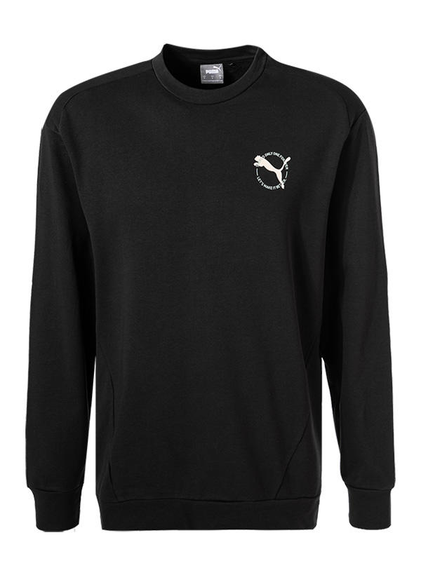 PUMA, Sweatshirt, Baumwolle, schwarz