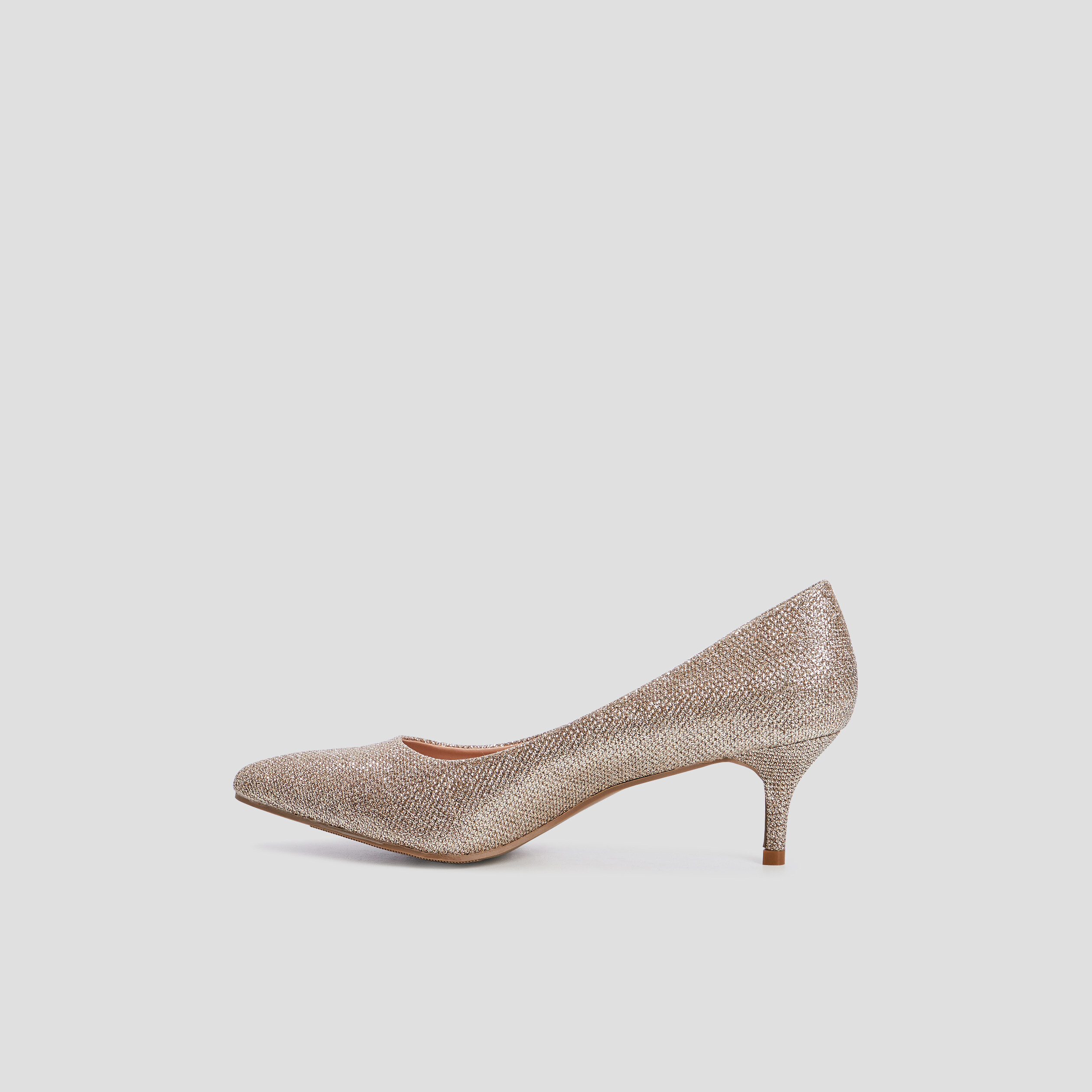 Escarpins à talons couleur or femme | La Halle