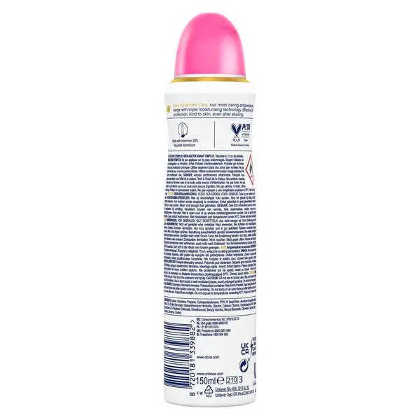 Dove Advanced Care Invisible Care Floral Touch antiperspirantti-deodoranttisuihke 150ml