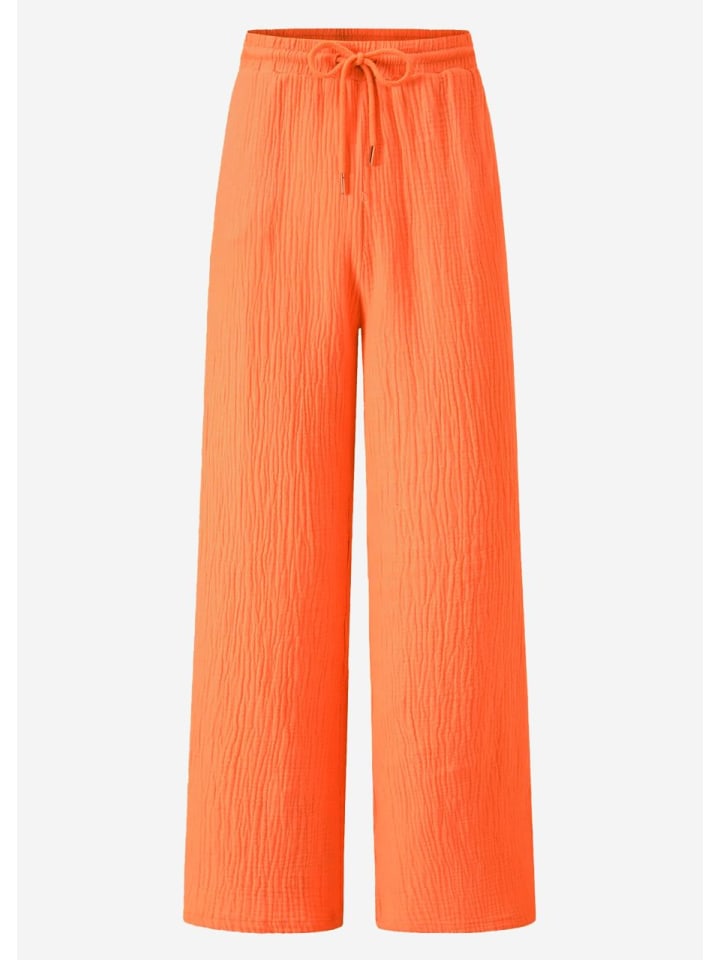 SASSYCLASSY Musselin Hose in Orange günstig kaufen
