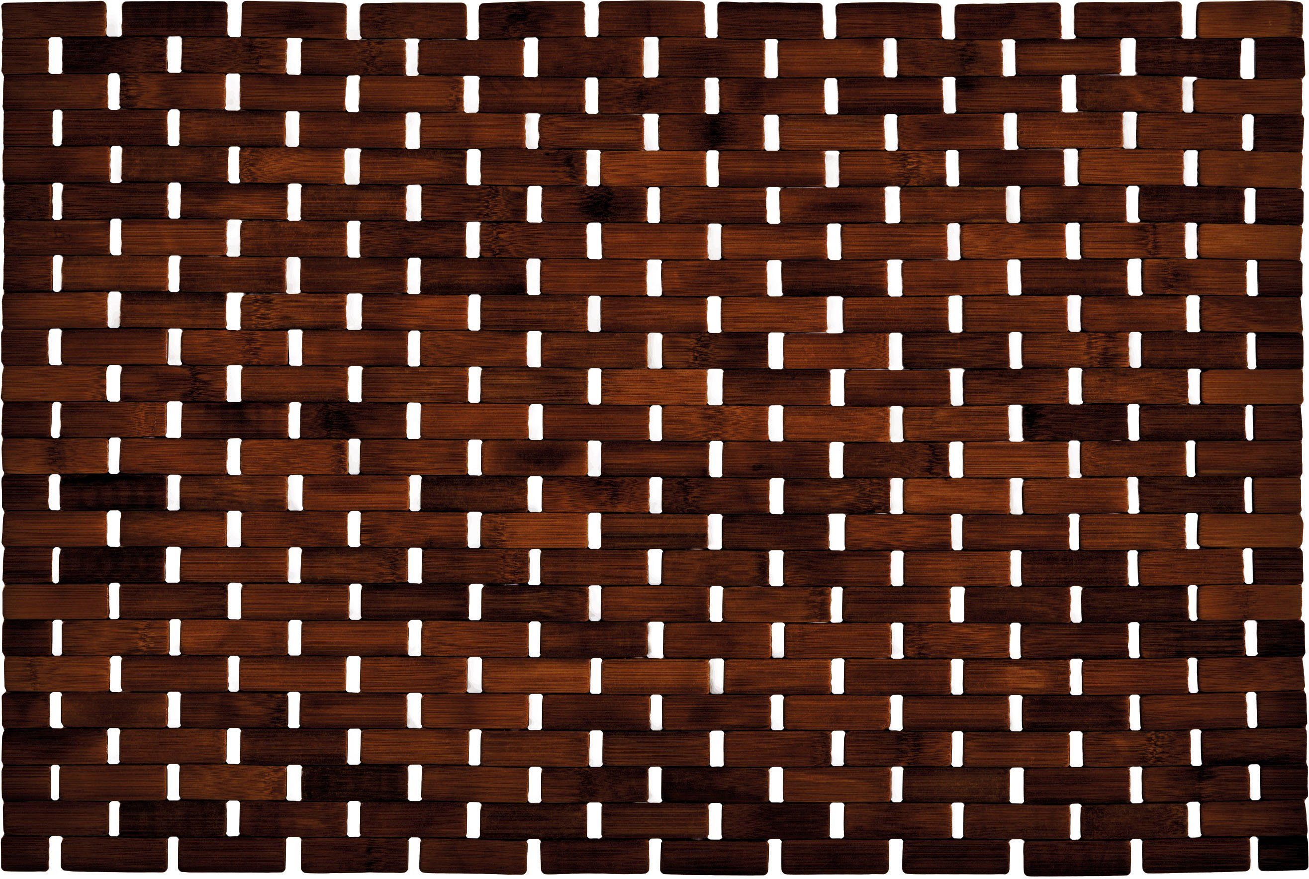 Badematte Palito Kleine Wolke, Höhe 5 mm, rutschhemmend beschichtet, Bambus, Holz, rechteckig, Holzmatte, 100% Bambus, 50x70 cm