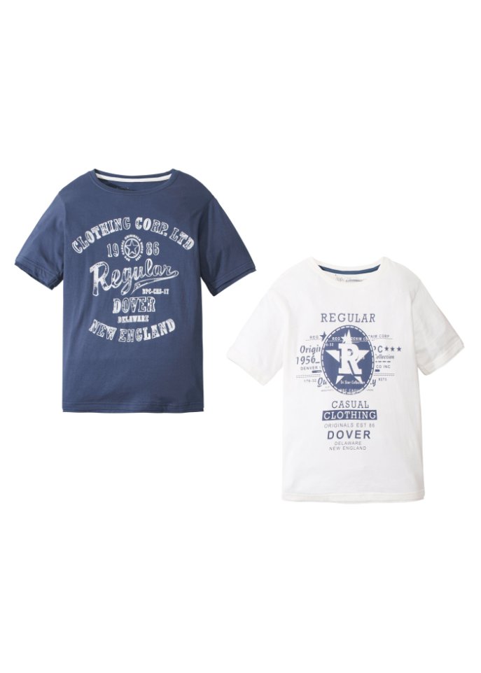 Jungen T-Shirt aus Bio-Baumwolle (2er Pack)