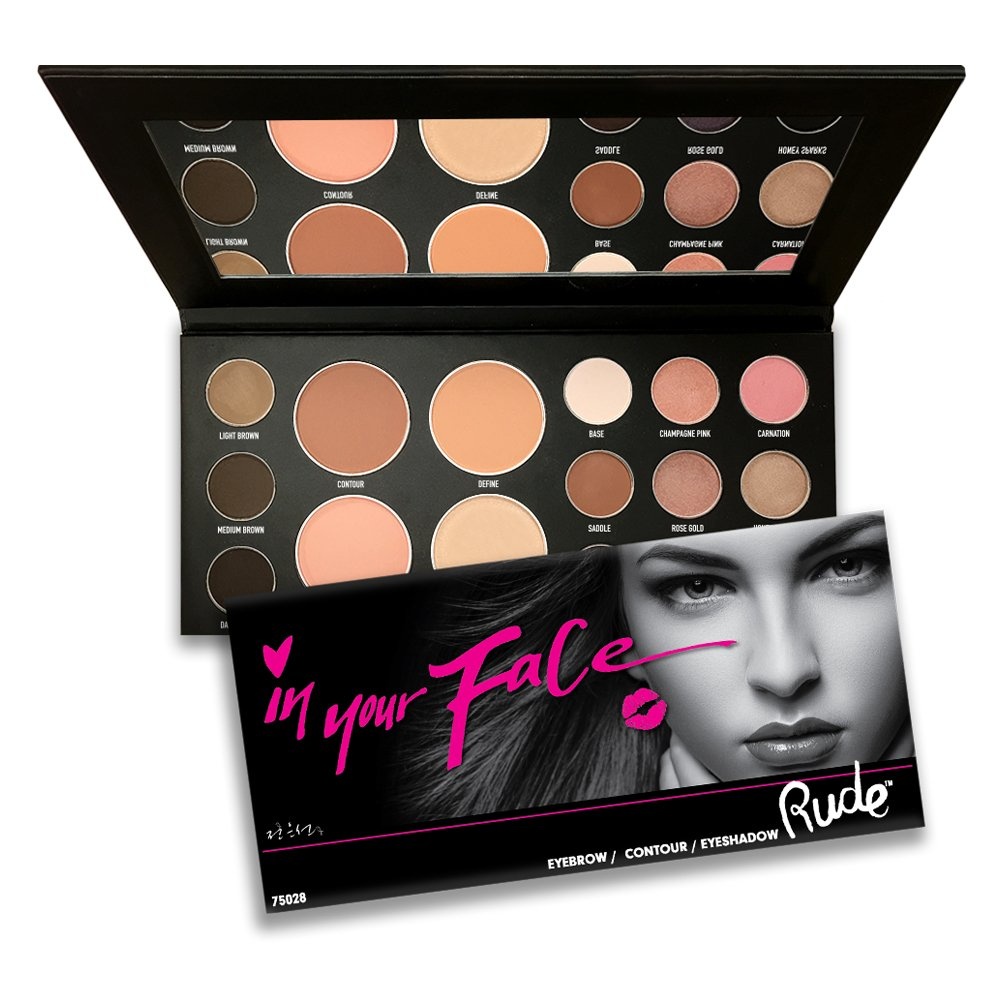 Rude Cosmetics RUDE In Your Face 3-in-1 Palette Palette visage