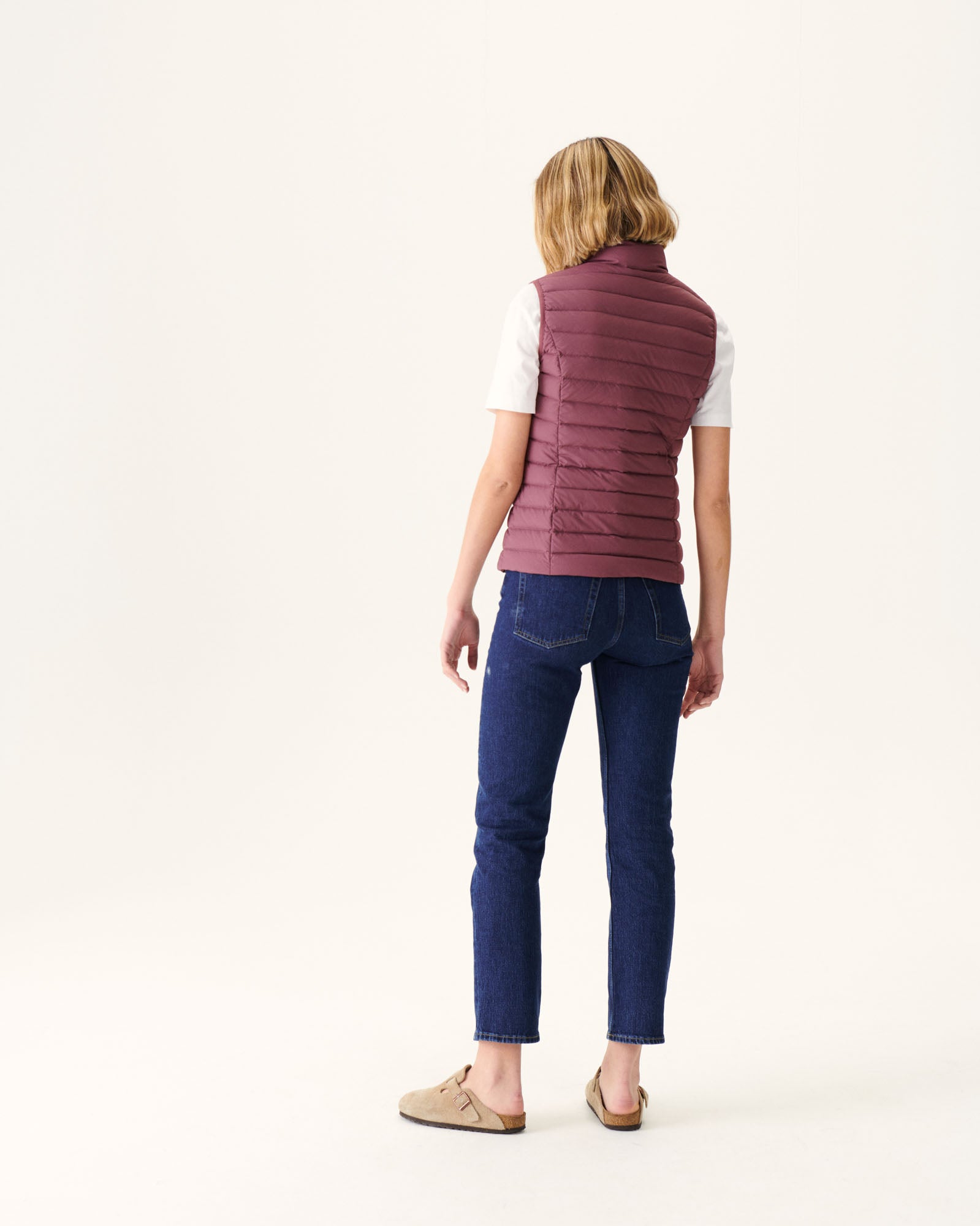 Doudoune sans manches stretch Bordeaux Grenada